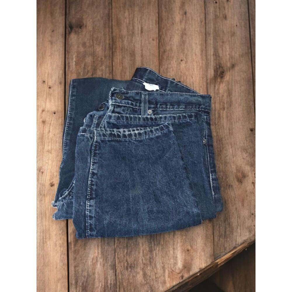 Vintage Levi's 501 Jeans Men's (Tag 33X34) Black Denim Button Fly